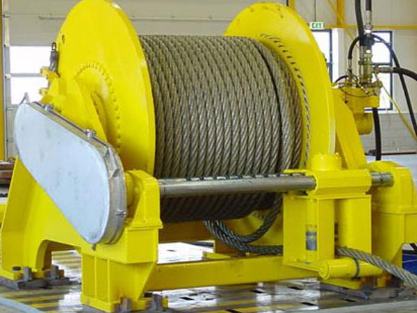 Single drum spooling winch for sale